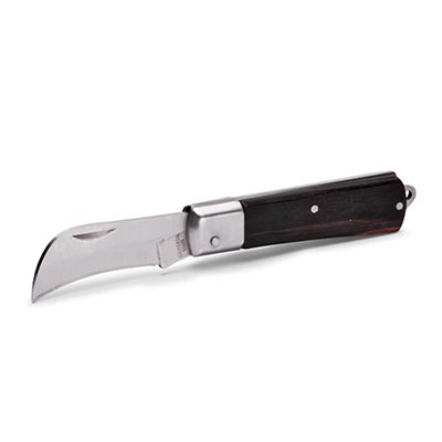 НМ-02 Нож монтерский складной с изогнутым лезвием КВТ