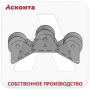 РПС3/80 Ролик кабельный прямой составной для кабеля Ø до 80мм, капролоновые валики, Асконта РПС3/80 Ролик кабельный прямой составной для кабеля Ø до 80мм, капролоновые валики, Асконта