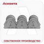 РПС3/80 Ролик кабельный прямой составной для кабеля Ø до 80мм, капролоновые валики, Асконта РПС3/80 Ролик кабельный прямой составной для кабеля Ø до 80мм, капролоновые валики, Асконта